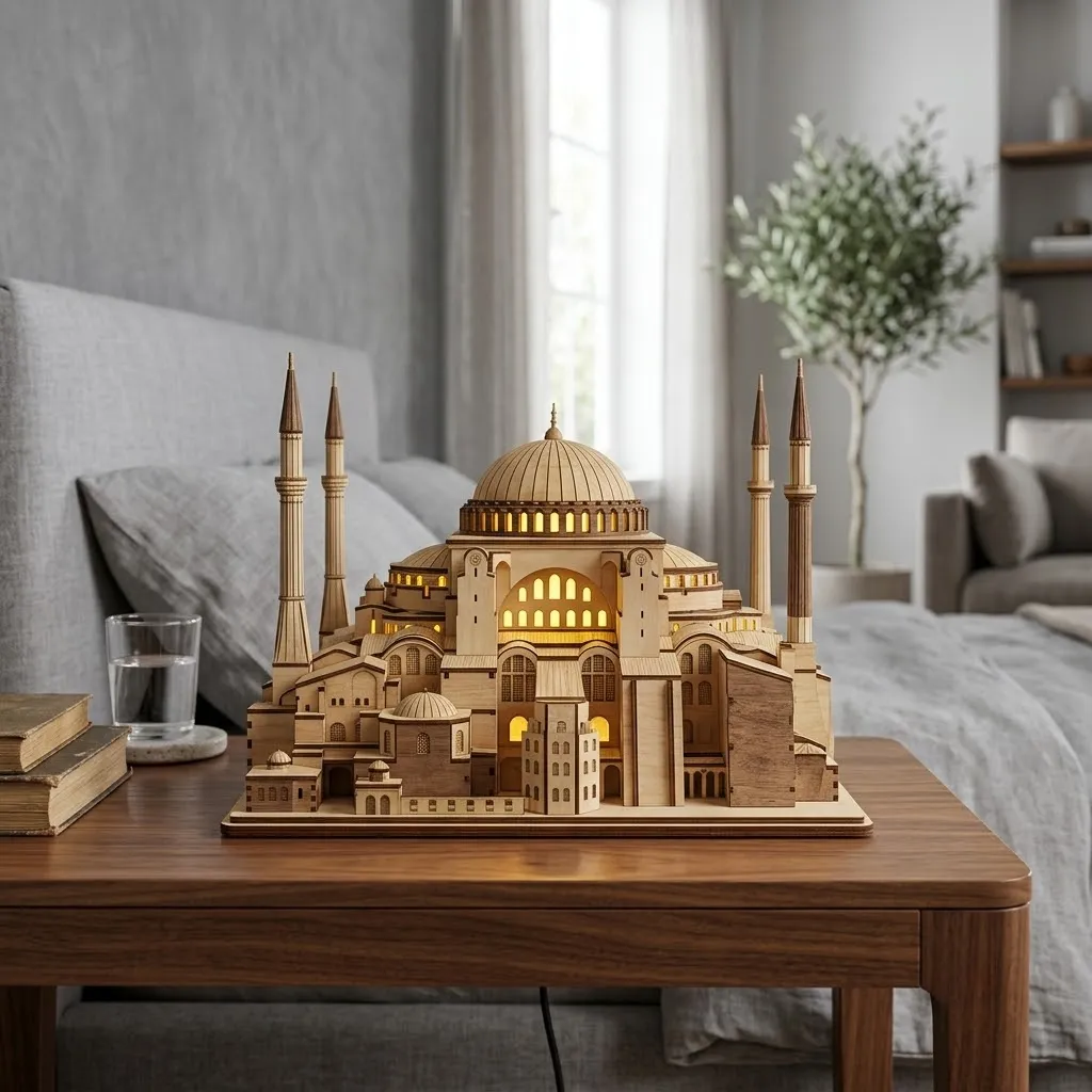 Wooden Hagia Sophia Night Light