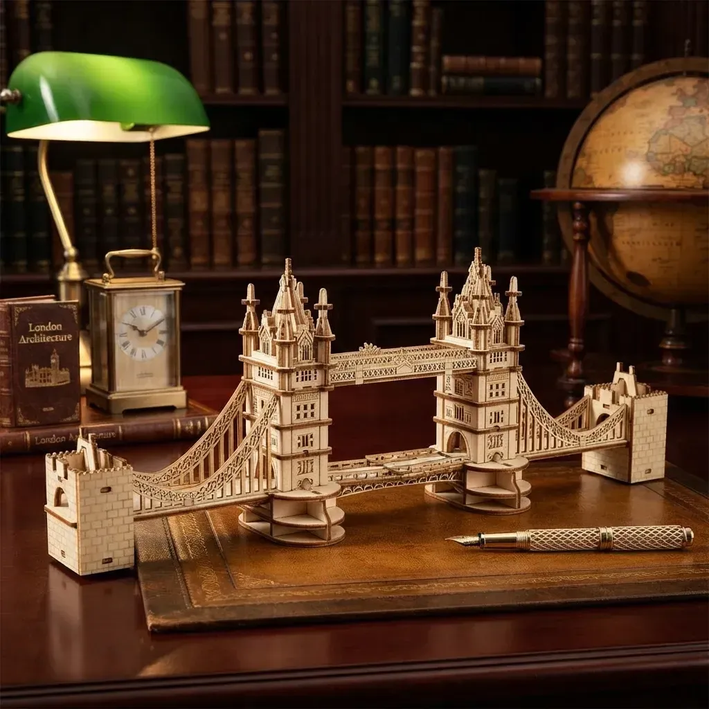 Wooden Mechanical Puzzles Tower Bridge 3D