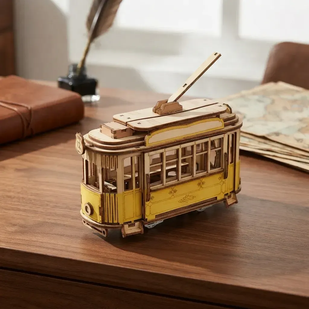 Wooden Mechanical Puzzles San Francisco Tramcar