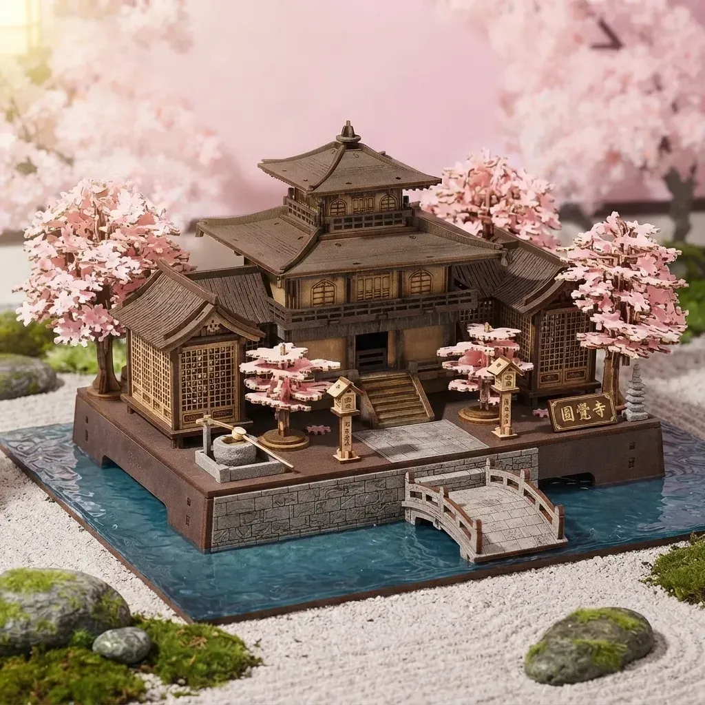 Wooden Mechanical Puzzles Sakura Pavilion